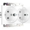 Розетка двойная с заземлением (белый) Werkel W1172001 4690389157257 a051370