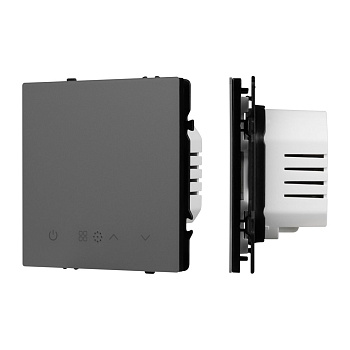 Терморегулятор эл тёплый пол серый базальт Arlight SWT-MTE-PL-GR (95-240V, 16A, датч пола + возд) 061902(1)