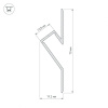 Профиль Arlight ARH-DECORE-S12-CAVE-F-2000 ANOD 023902