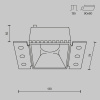 Встраиваемый светильник Maytoni Technical Share DL051-01-GU10-SQ-W
