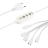Разветвитель сетевой для линейных светильников Эра 5х IEC C7 2 pin+timer (9/12/15 H) 2м Б0060527