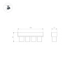 Трековый светильник Arlight MAG-ORIENT-KRATER-L195-12W Day4000 (BK, 25 deg, 48V, DALI) 037329
