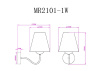 Бра Myfar Charlotte MR2101-1W