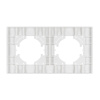 Рамка на 2 поста пластиковая Arlight FRM-PERIO-PL-2-GD 049753