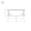 Профиль Arlight TM-2000 (CT) ANOD 017796