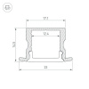 Алюминиевый профиль Arlight ARH-Line-2315-F-2000 Anod 036327