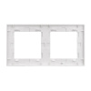 Рамка двухместная Arlight FRM-GLARE-GS-2-WH 043796