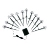 Садовый светильник на солнечной батарее Uniel USL-S-830/PM020 MULTICOLOR MUSHROOMS SET12 UL-00011676