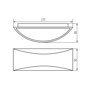 Уличный настенный светильник Kanlux Biso Led el 8W-GR 29260