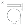 Накладной светильник Arlight SP-RONDO-250A-30W Warm White 022233