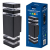 Уличный настенный светильник Uniel UUL-S18A 2x60W/E27 IP65 BLACK UL-00012919