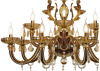 Подвесная люстра iLamp Asia 81069-8+4 BR