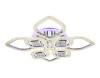 Потолочная светодиодная люстра Ambrella Light Acrylica Ice FA283