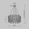 Подвесная люстра Modelux ML.6621.14 CR