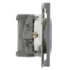 Розетка 1-местная с з/ш с/з (механизм) СЗК Stekker Эмили 250В 16А RST16-5110-10ZK платиново-серый soft touch 50243