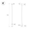 Опора фланцевая Arlight OXOR-OK-D75-L9000 (BK) (Сталь) 061042
