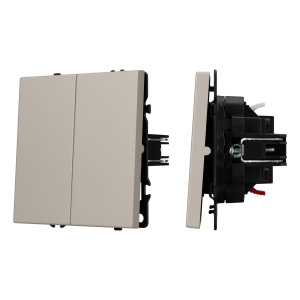 Выключатель проходной 2 кл софт-тач кашемир Arlight SWT-MKP2-SFPL-CA (250V, 10A) 059422(1)