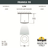 Уличный потолочный светильник Fumagalli Franca 3A7.000.000.AXU1L