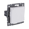 Розетка штепсельная SCHUKO 16A/250 В с крышкой, белый матовый Kollinger REA-006WM для Aspekt, Eleganz, Reflex