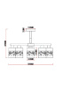 Люстра на штанге MyFar Olivia MR1821-5C