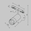 Трековый магнитный светильник Maytoni Focus Zoom TR212-4-12WTW-DD2-Z-B