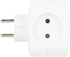 Разветвитель электрический ЭРА SP-4-3USBAC-W на 4 розетки + 3 USB A+C со шторками 10А белый Б0069083