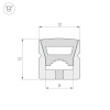 Силиконовый профиль Arlight WPH-FLEX-1212-TOP-S8-5m WHITE 040285