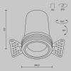 Встраиваемый светильник Maytoni Technical Focus Led DL125-L12-4K-TRS-W