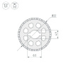 Силиконовый профиль Arlight WPH-FLEX-ROPE-D22-360deg-S8-5m WHITE 048598