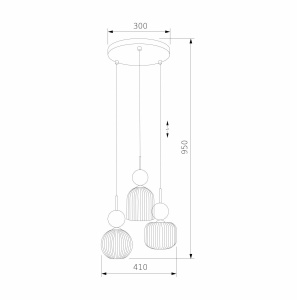 Подвесной светильник TK Lighting 11148 Sophia Green Cognac a071834
