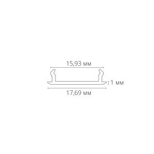 Декоративная вставка для шинопровода Arte lamp Track Accessories A540106С