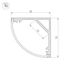 Профиль Arlight SL-KANT-H30-2000 ANOD 019333
