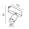 Трековый светильник Maytoni Focus LED TR103-1-5W4K-M-B