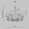 Люстра на штанге Maytoni Lira MOD483PL-08BS