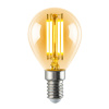 Лампа светодиодная филаментная Volpe E14 5W груша янтарная LED-G45-5W/AMBER/E14/VLF UL-00009159