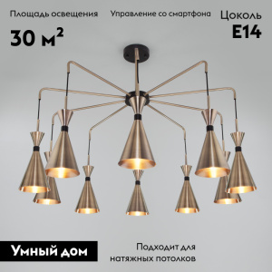 Потолочная люстра Bogates Glustin 316/10 Smart a057226