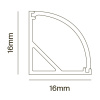 Алюминиевый профиль Maytoni Technical ALM008S-2M