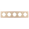 Рамка на 5 постов алюминиевая Arlight FRM-AKIRY-AL-5-GD 049736