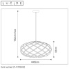 Подвесной светильник Lucide WOLFRAM 21417/65/02