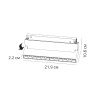 Трековый магнитный светильник Arte Lamp Linea A4668PL-1BK
