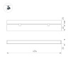 Трековый магнитный светильник Arlight MAG-FLAT-FOLD-25-S400-12W Warm3000 050071