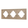 Рамка пластиковая на 3 поста Arlight FRM-TENDO-PL-3-GD 053846
