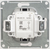 Кнопка нажимная сх.1, 10AX Systeme Electric Glossa Антрацит GSL000715