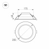 Встраиваемый светильник Arlight Cyclone 023215(2)