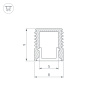 Алюминиевый профиль Arlight SL-MINI-8-2000 WHITE 037109