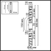 Настенный светильник Odeon Light L-Vision Pilar 7146/10WL