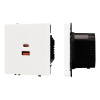 USB Розетка тип A+C софт-тач белый кварц Arlight SCT-MUAC-SFPL-FC-WH (65W, QC3) 054316(1)