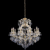 Подвесная люстра Crystal Lux Isabel SP11 Gold/Transparent