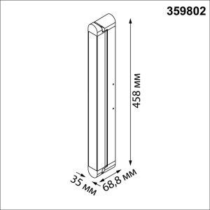 Накладной светильник с переключателем цветовой температуры Novotech Over Iter 359802