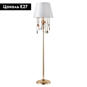 Торшер Crystal Lux Mercedes PT1 Gold/Color